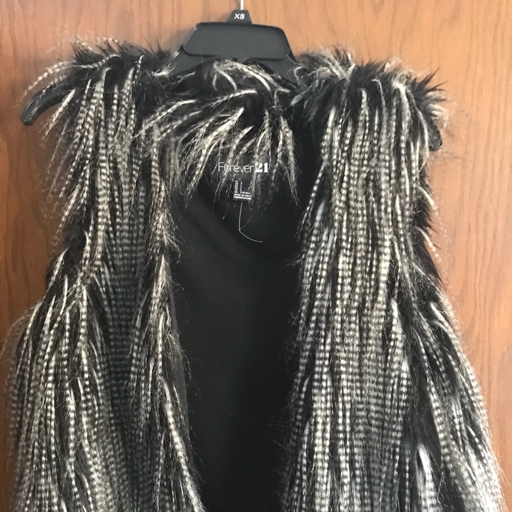 Faux fur vest